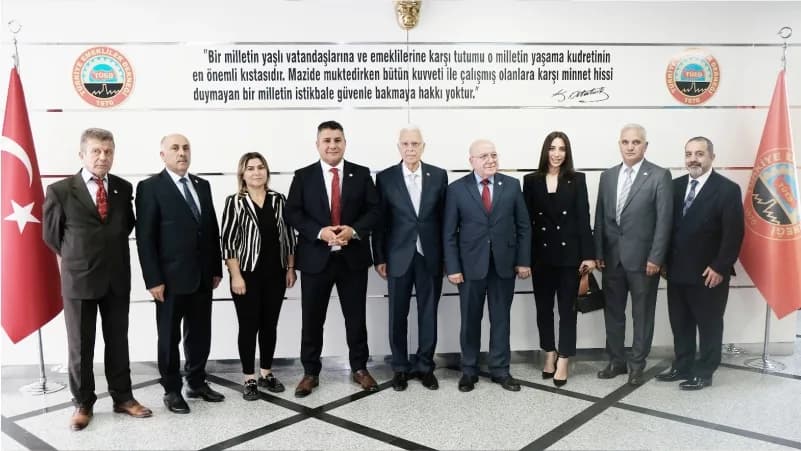 Teoman Mutlu, TÜED Genel Başkanı Kazım Ergün ile